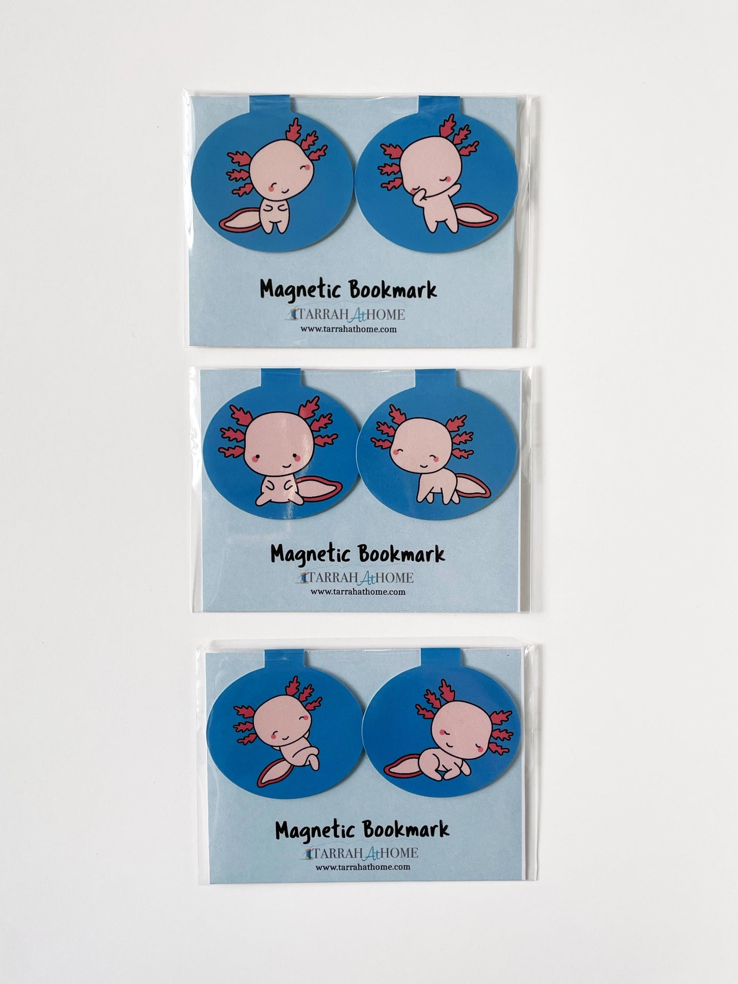 Axolotl Magnetic Bookmark