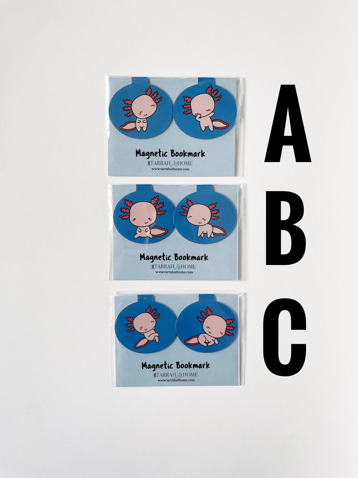 Axolotl Magnetic Bookmark