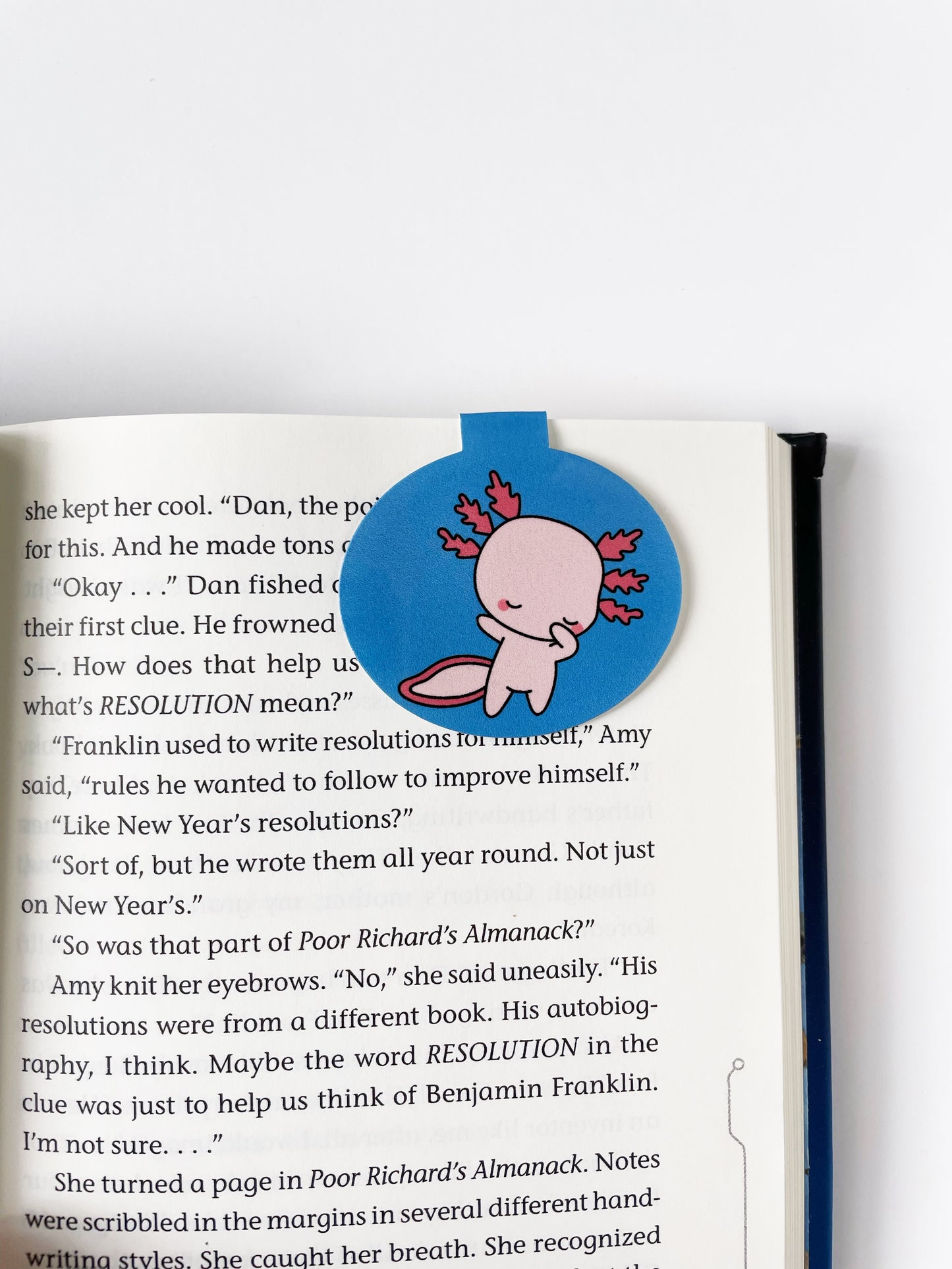 Axolotl Magnetic Bookmark