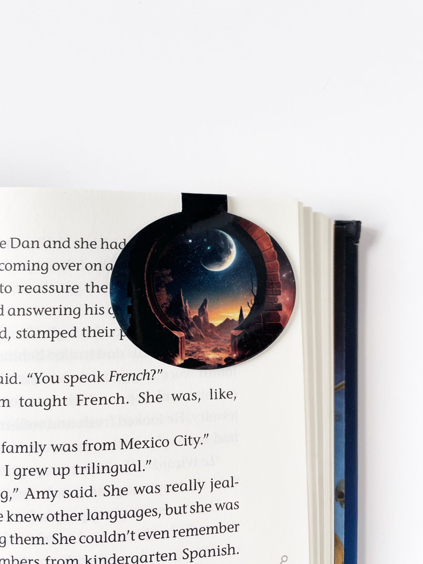SciFi Space Theme Magnetic Bookmark