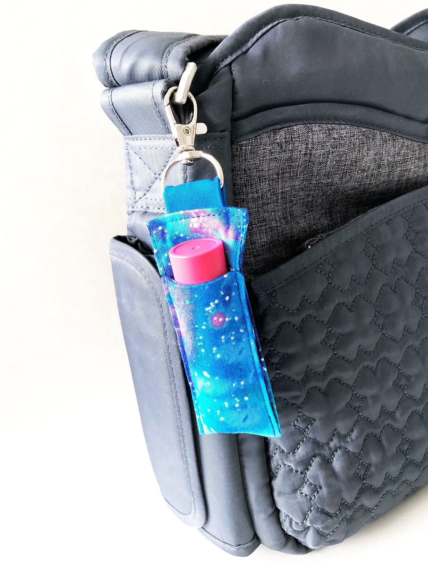 Galaxy Lipbalm Sleeve Keychain