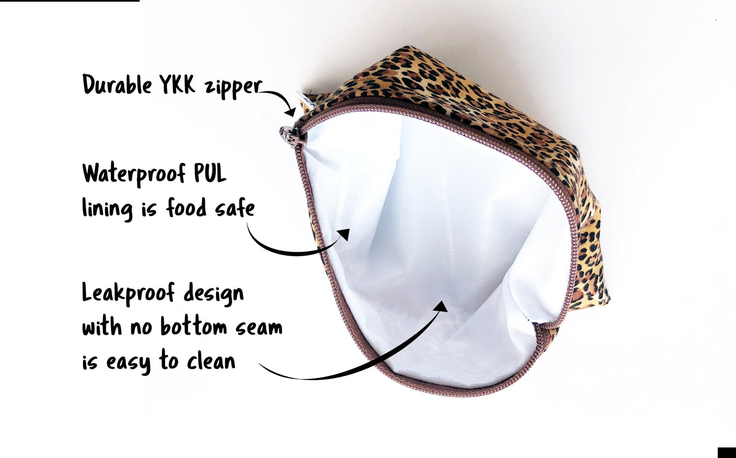 Cheetah Bag Reusable Snack Bags