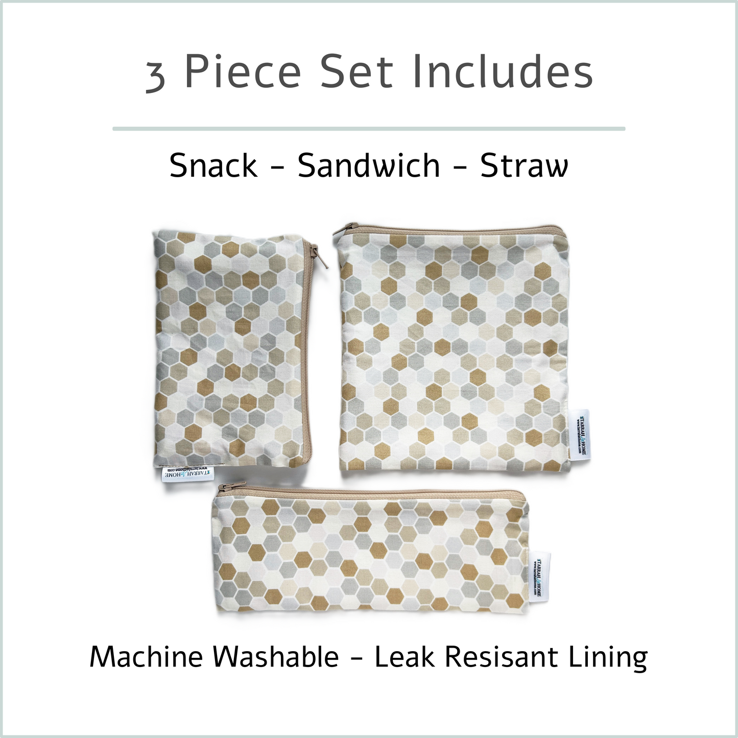 Reusable Neutral Kitchen and Picnic Bags