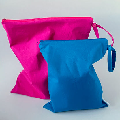 Solid Colour Wet Bags | Reusable, Machine Washable, Personalized