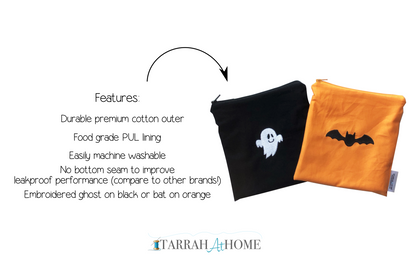 Halloween Reusable Sandwich Bags