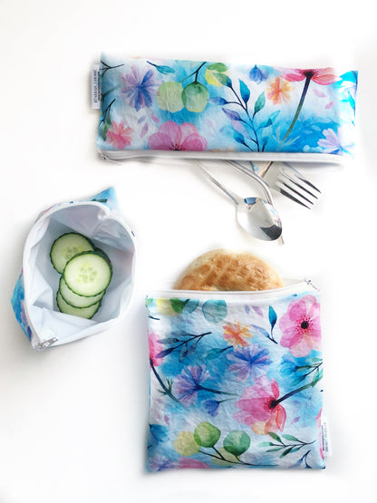 Floral Snack Bag Set
