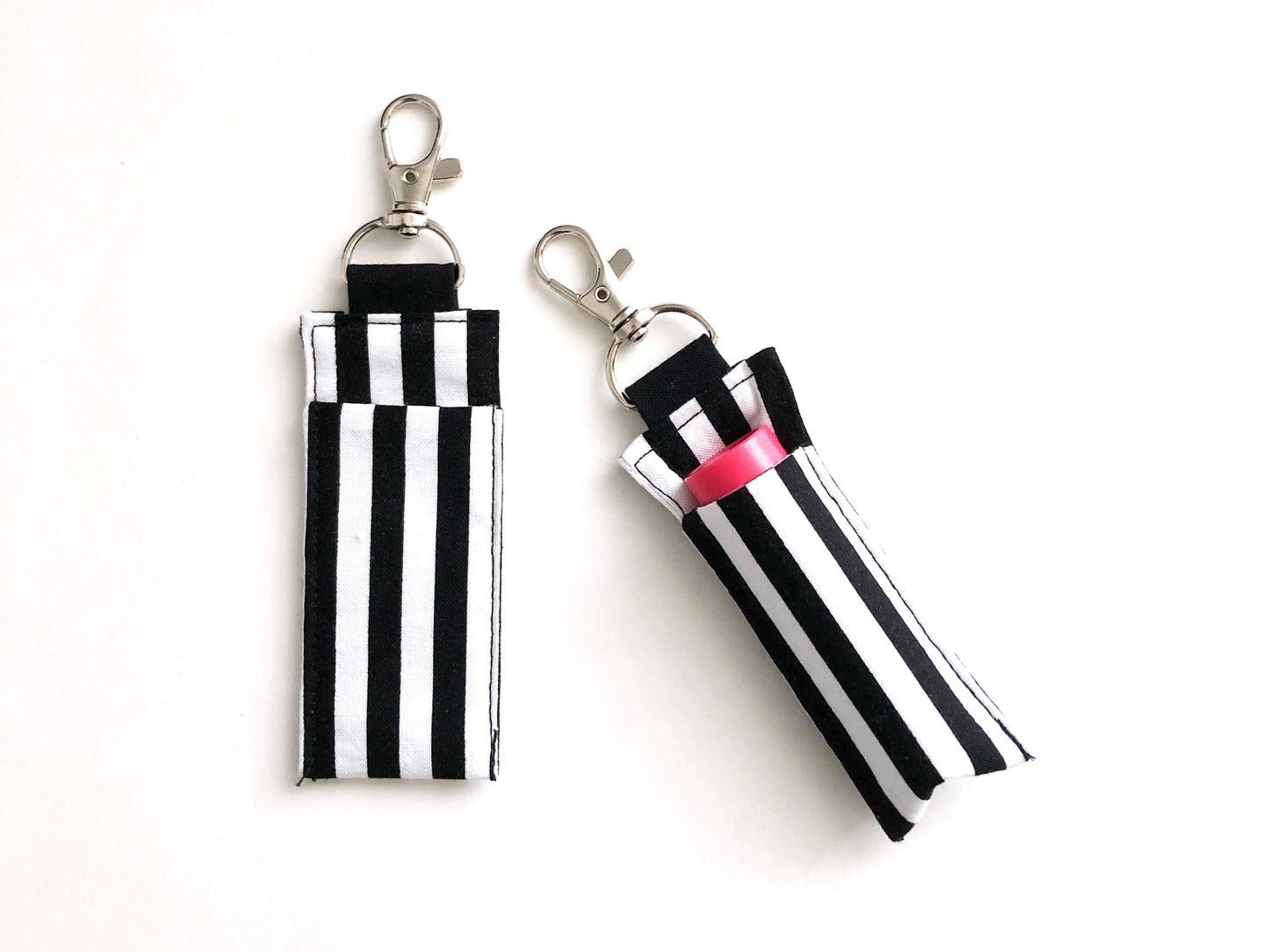 Cotton Lip Balm Holder Keychain – Classic Everyday Chapstick Sleeve