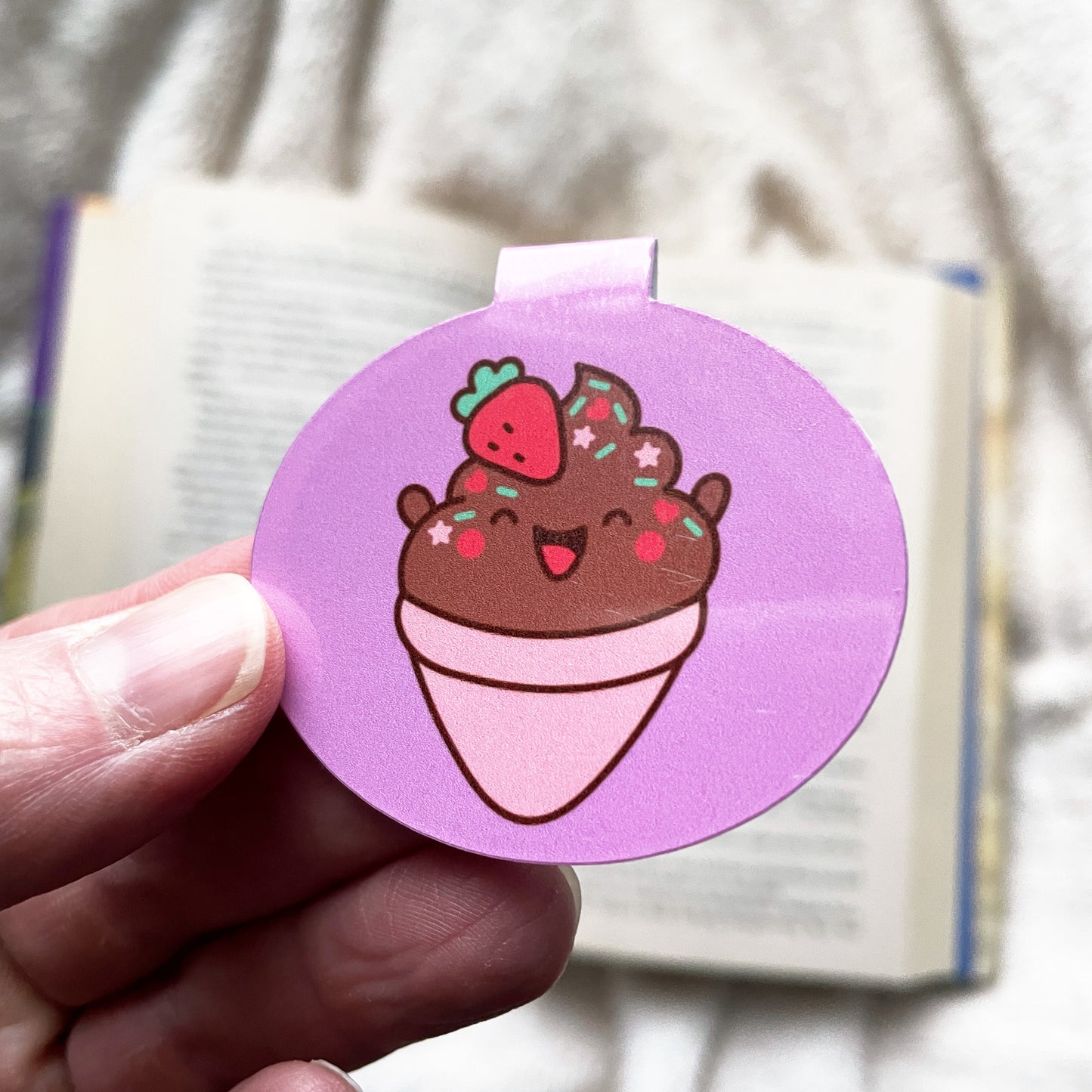 Magnetic Cutie Bookmarks – Axolotl, Capybara and Ice Cream Page Marker Set
