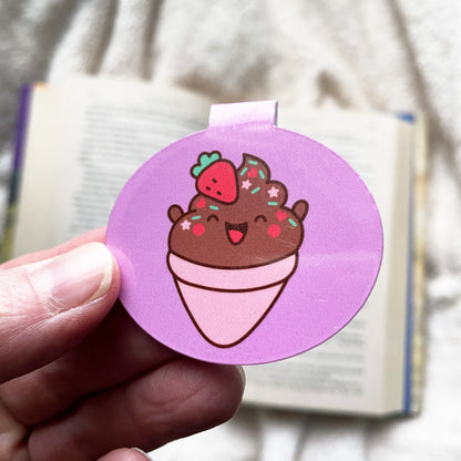 Magnetic Cutie Bookmarks – Axolotl, Capybara and Ice Cream Page Marker Set