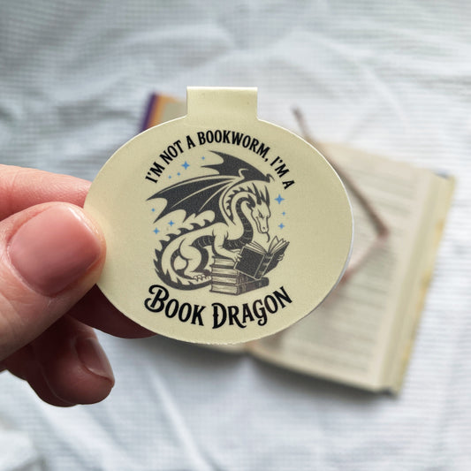 Book Dragon Magnetic Bookmarks