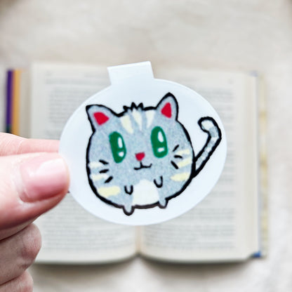 Hand Drawn Kitten Magnetic Bookmark