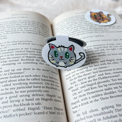 Hand Drawn Kitten Magnetic Bookmark