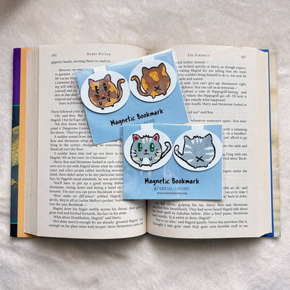 Hand Drawn Kitten Magnetic Bookmark