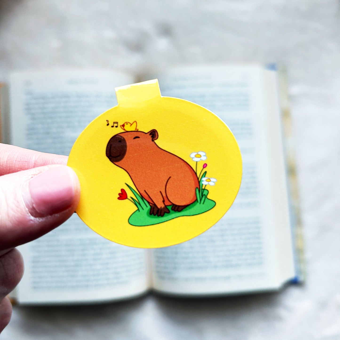 Magnetic Cutie Bookmarks – Axolotl, Capybara and Ice Cream Page Marker Set