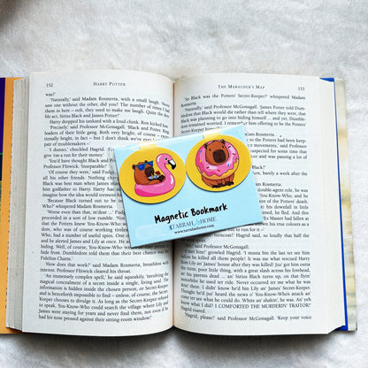 Magnetic Cutie Bookmarks – Axolotl, Capybara and Ice Cream Page Marker Set