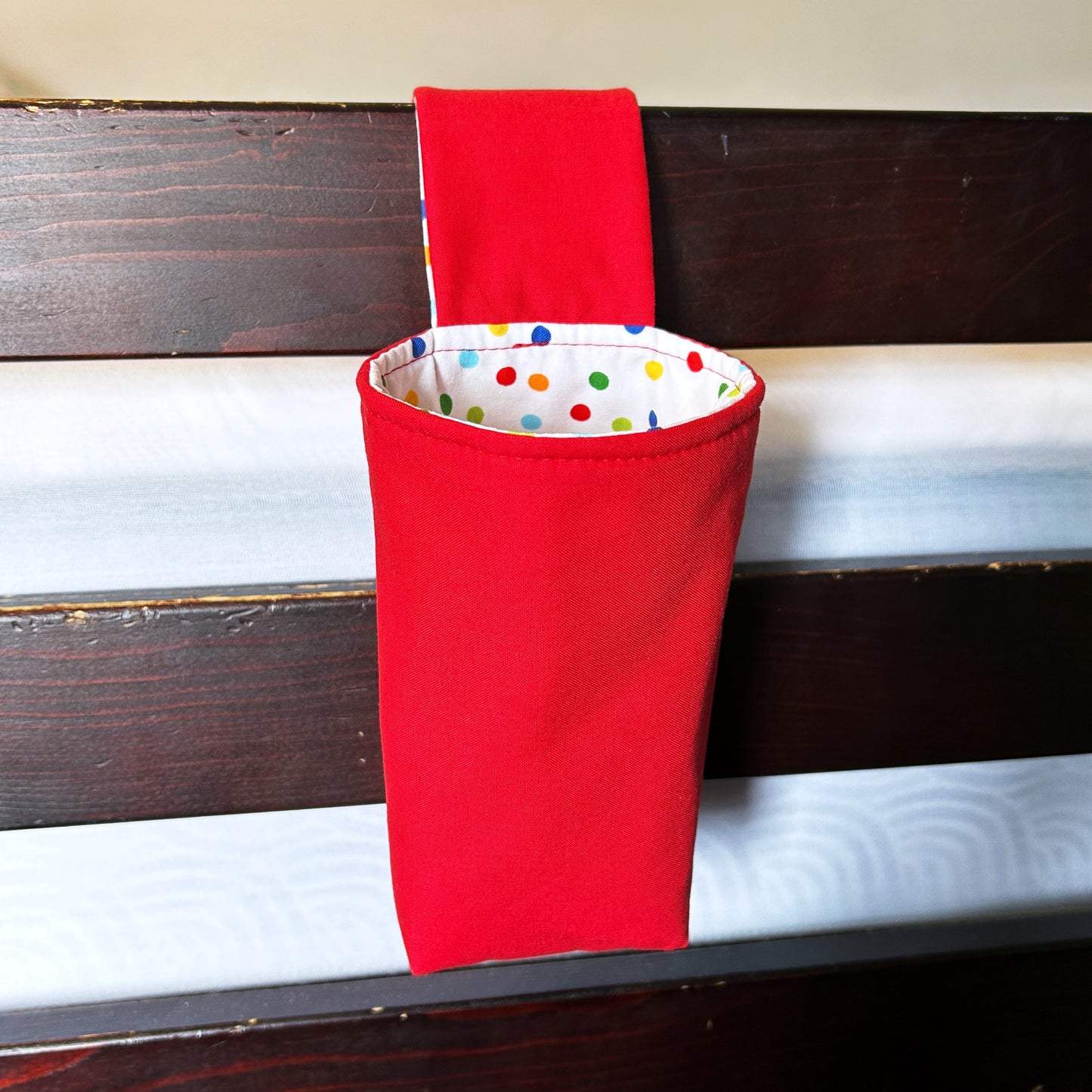 Nursery Drink Holder – Bedside Organizer for Crib, Stroller & Toddler Bed