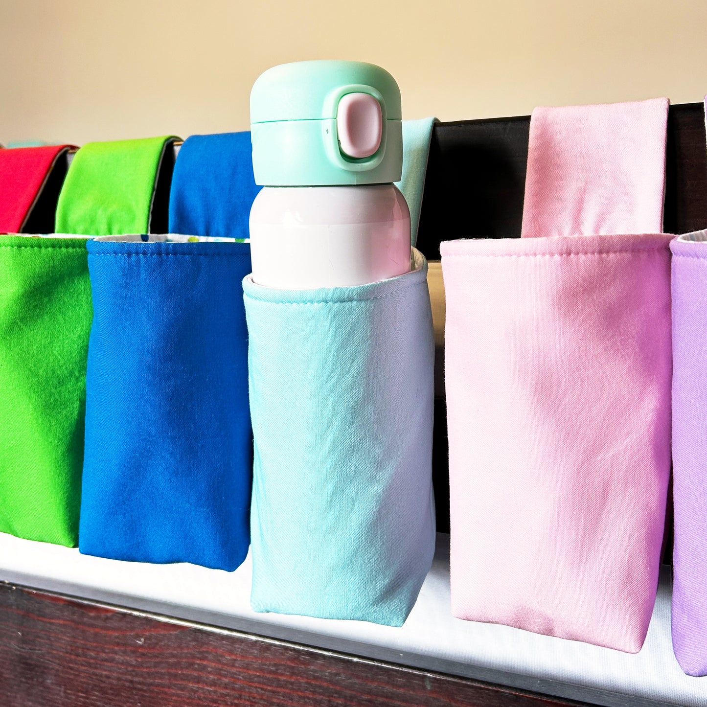 Nursery Drink Holder – Bedside Organizer for Crib, Stroller & Toddler Bed