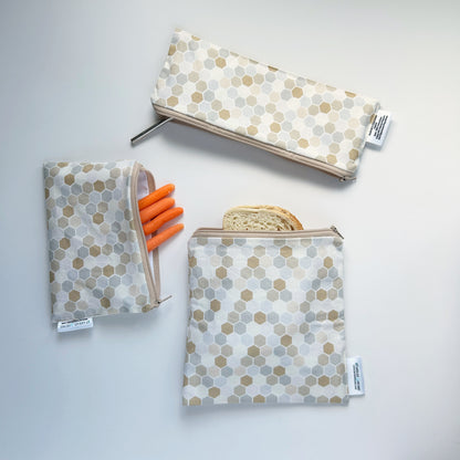 Reusable Neutral Kitchen and Picnic Bags