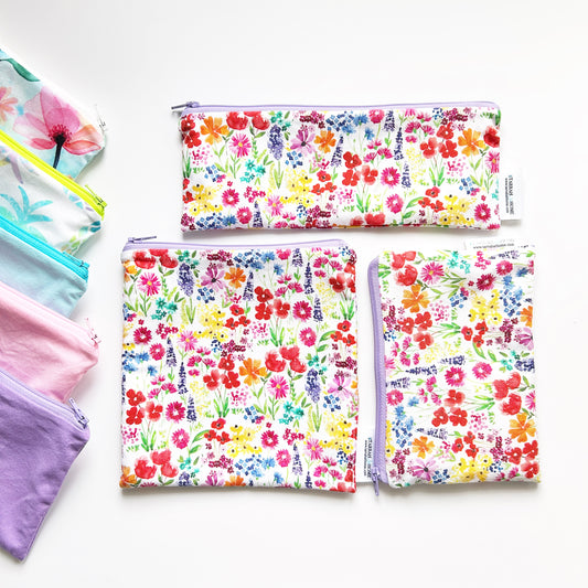 Floral Snack Bag Set