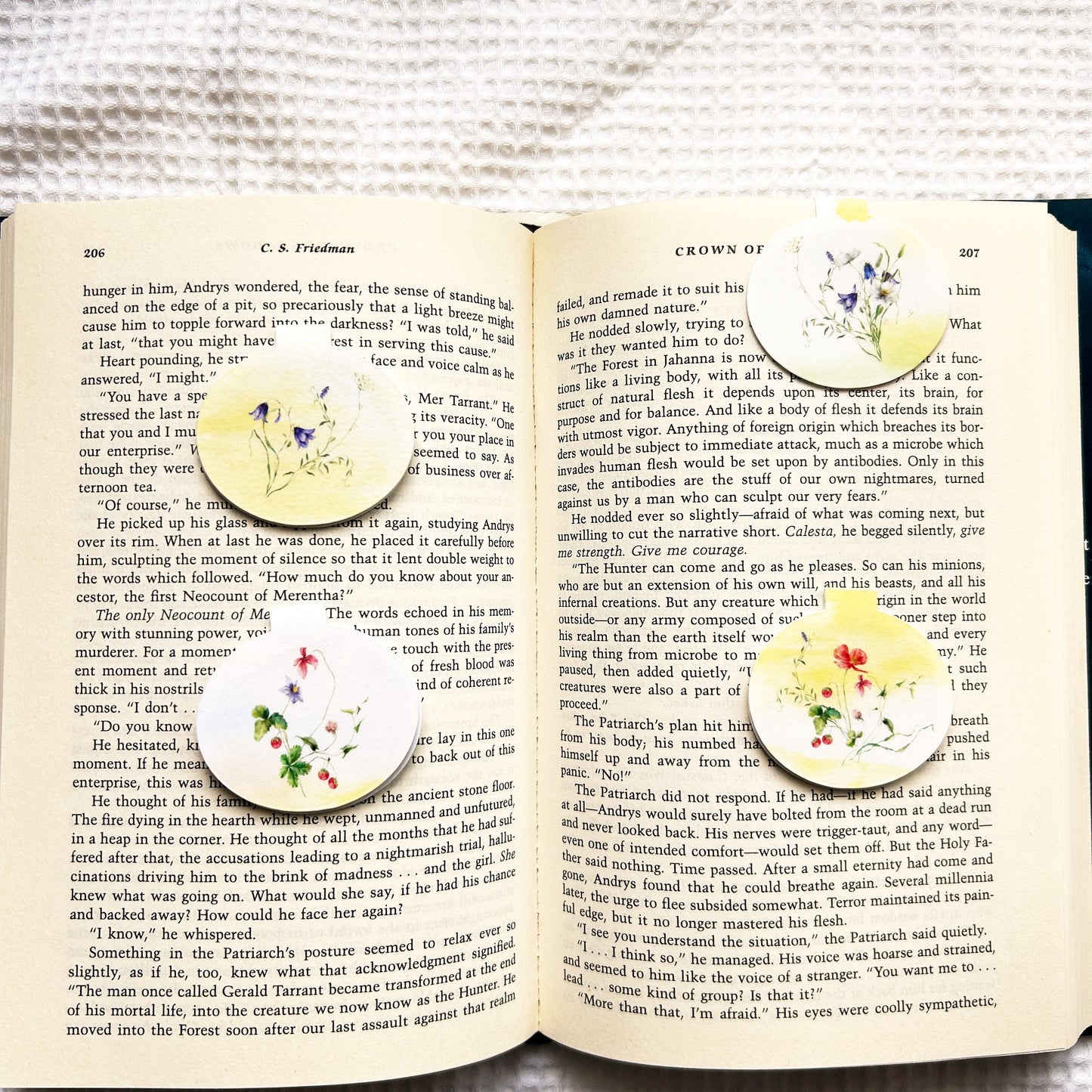 Wildflower Magnetic Bookmark Set