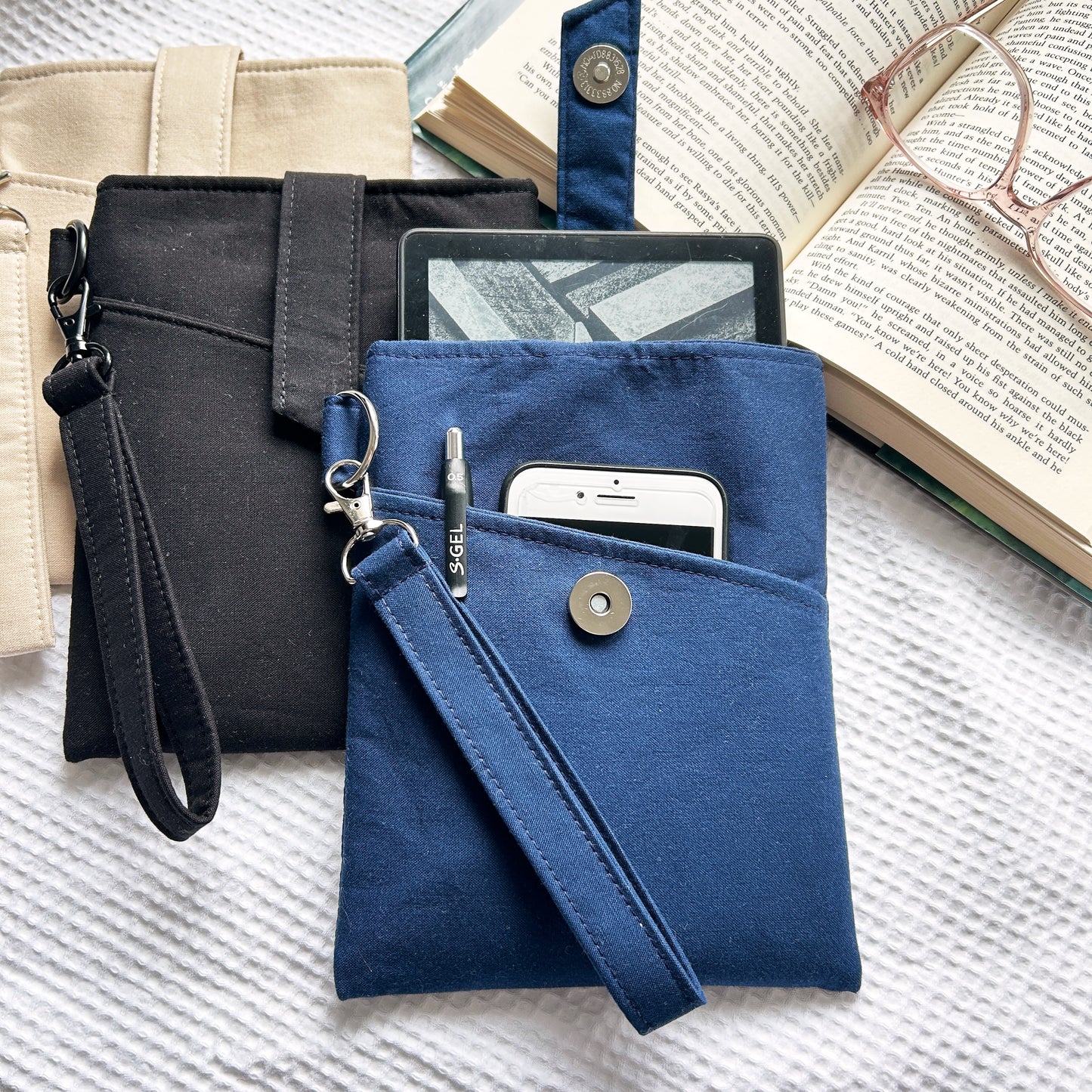 E-Reader Sleeve – Padded Kindle Paperwhite Sleeve with Wristlet