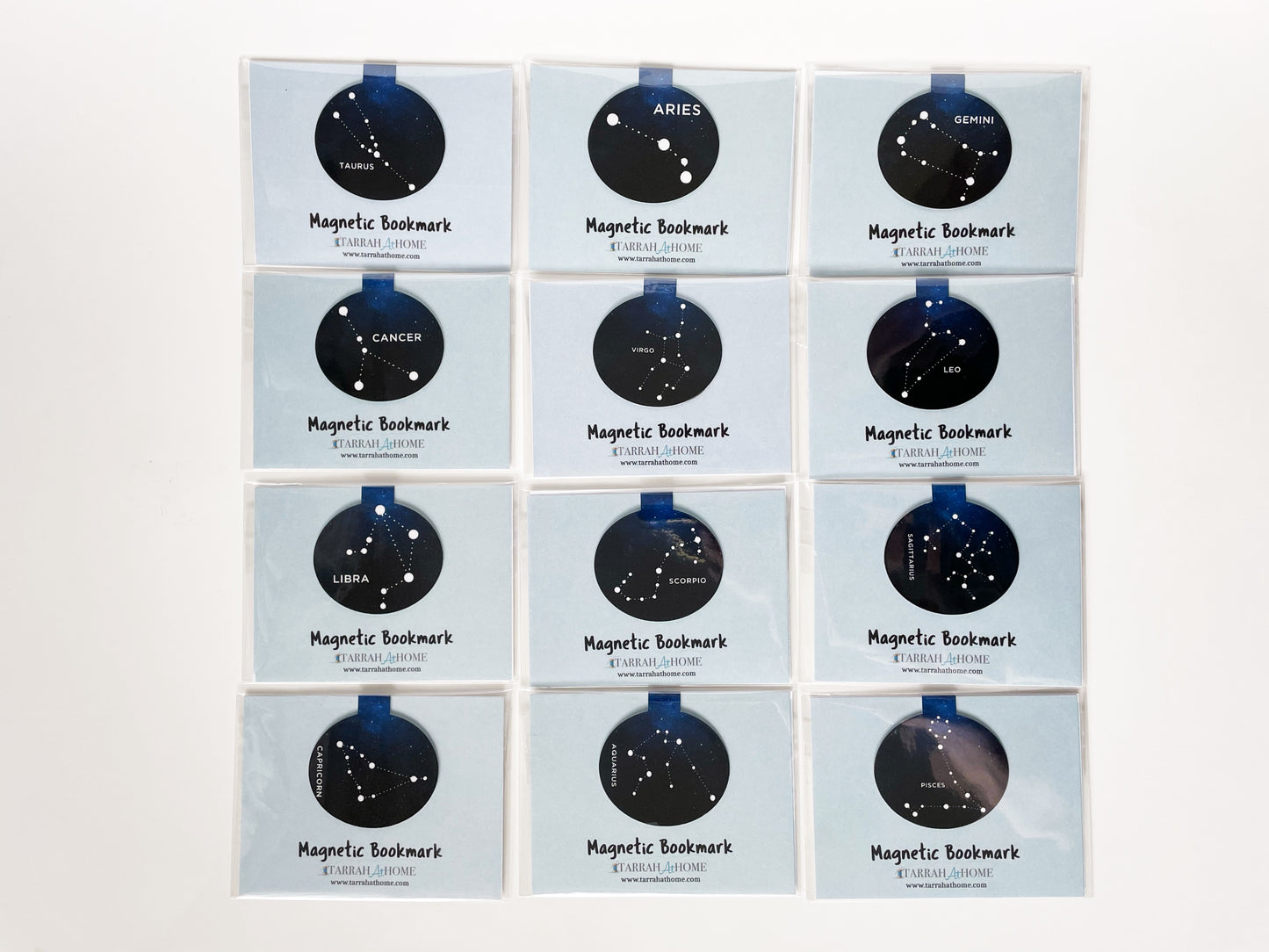 Zodiac Horoscope Magnetic Bookmarks