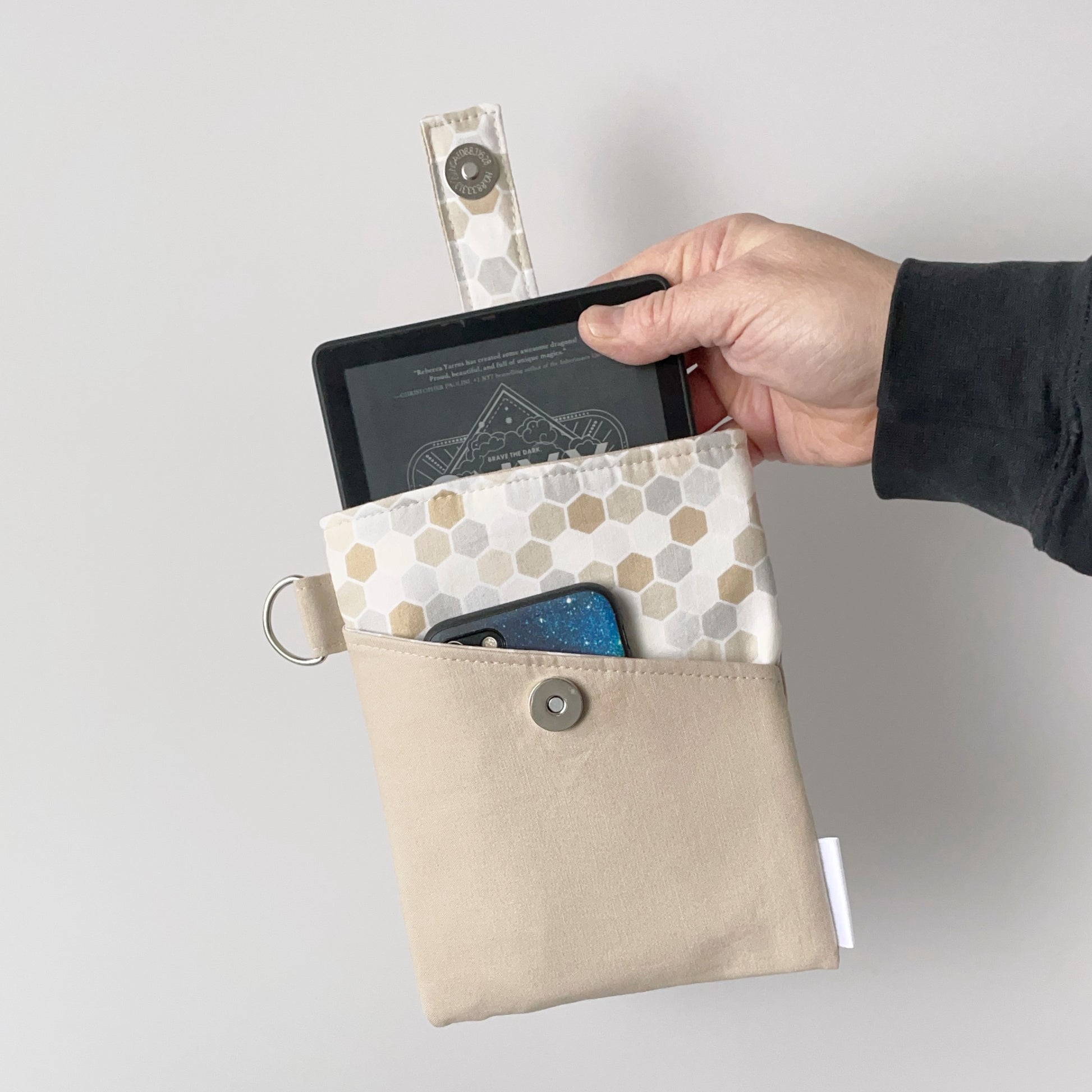 Kindle Sleeve travel organizer with phone pocket