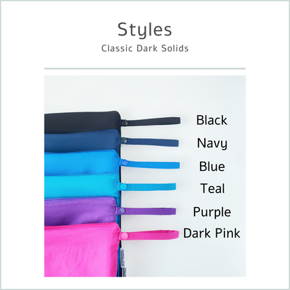 Solid Colour Wet Bags | Reusable, Machine Washable, Personalized