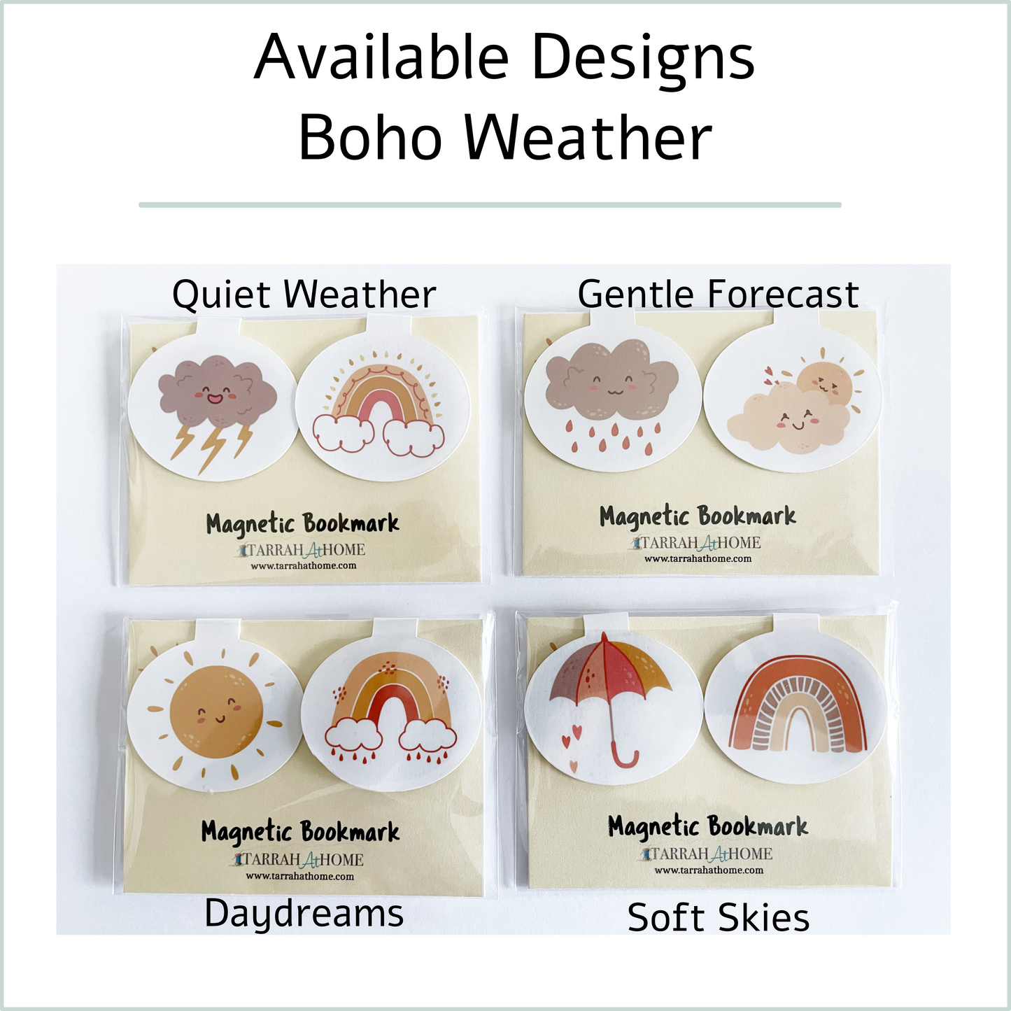 Boho Weather Magnetic Bookmark