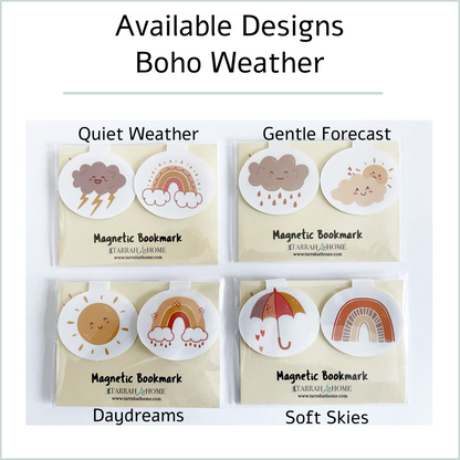 Boho Weather Magnetic Bookmark