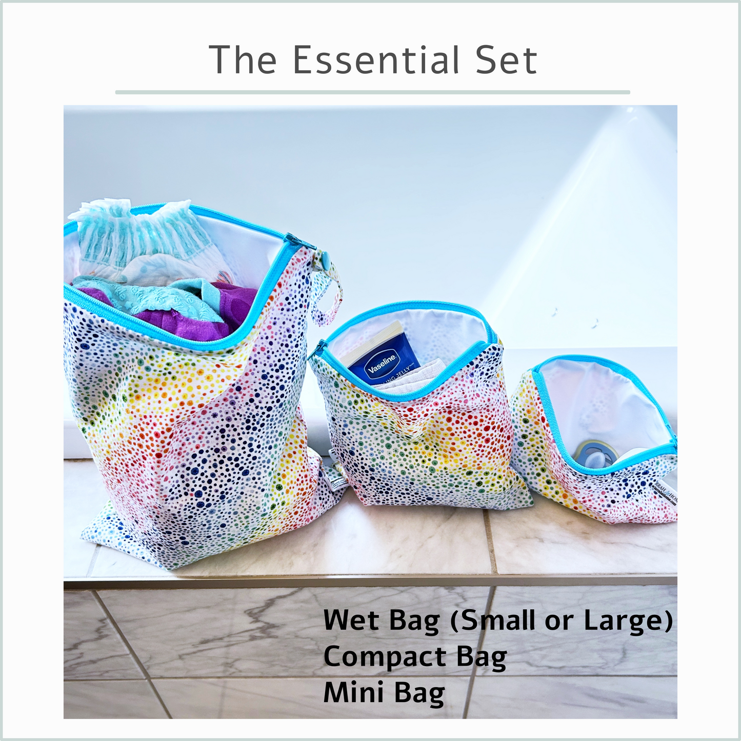 Daycare Wet Bag for Babies, Toddlers, and Kids