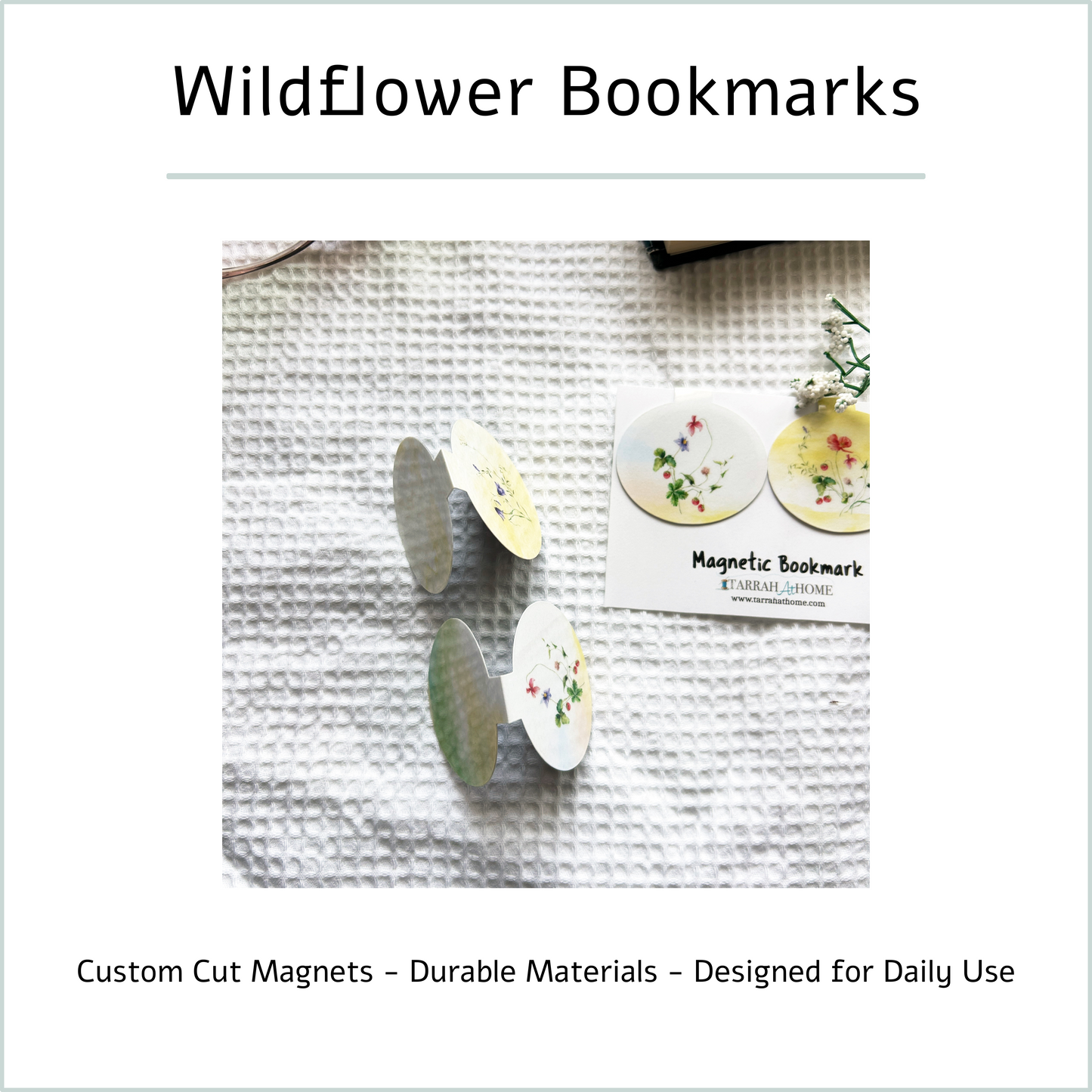 Wildflower Magnetic Bookmark Set