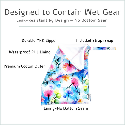 Leakproof Swim Wet Bag – Reusable Waterproof Bag for Pool, Beach & Travel