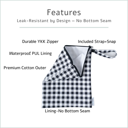 Leakproof Wet Bag for Gym & Travel | Double Layer Reusable Bag with Strap and Snap