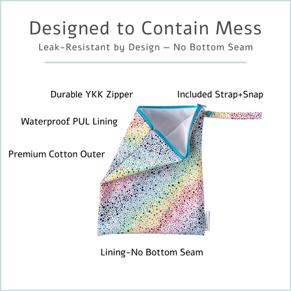 Daycare Wet Bag for Babies, Toddlers, and Kids – Leakproof Reusable Bag for Diapers, Clothes & Swim