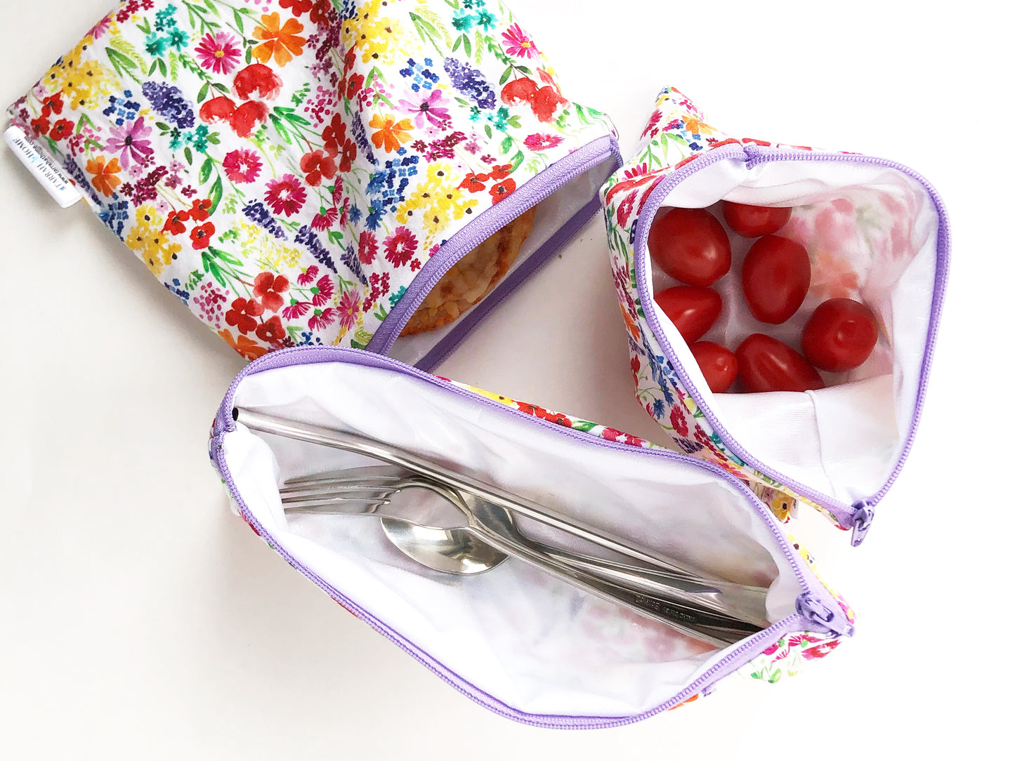 Floral Snack Bag Set