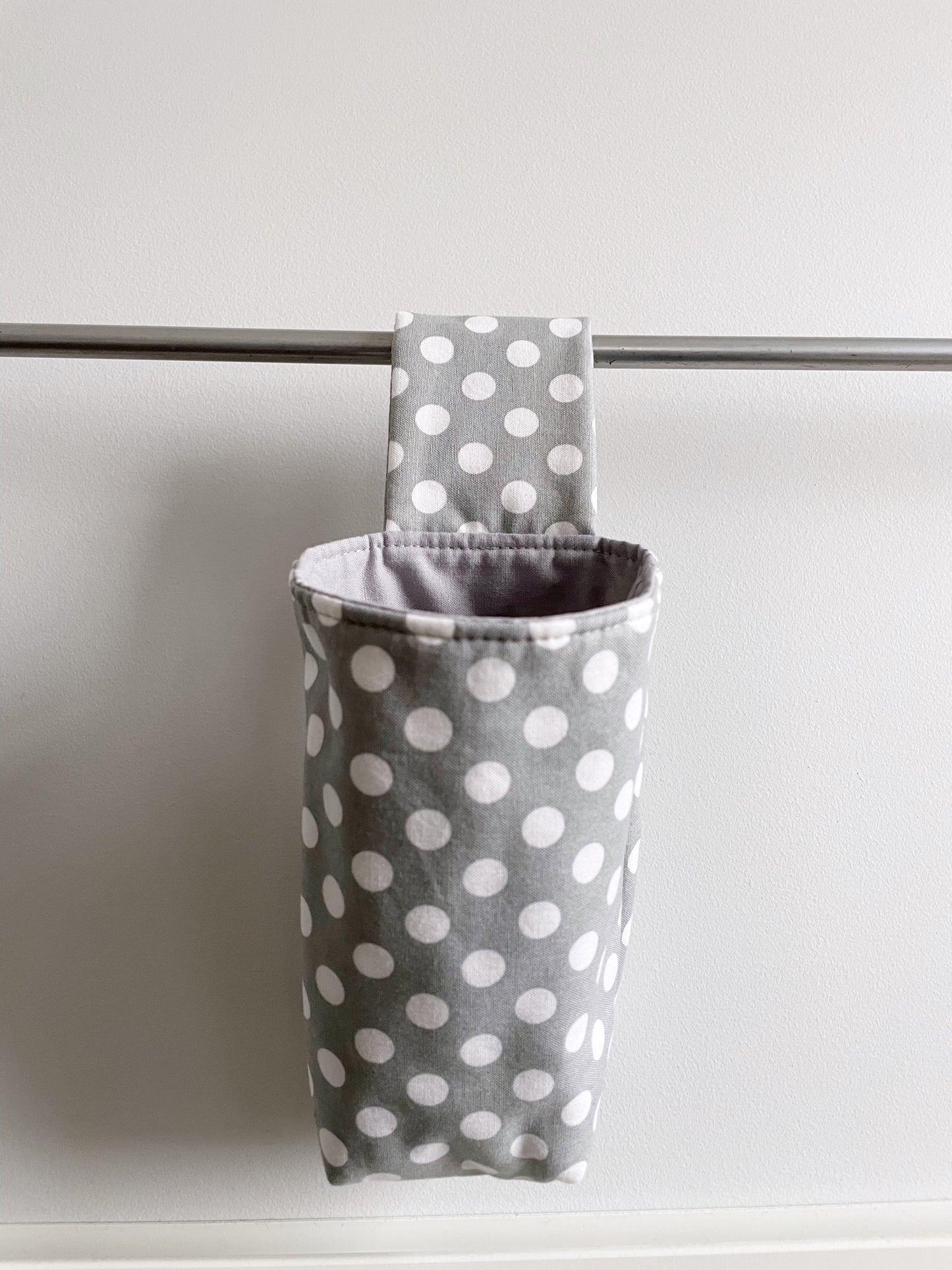 Grey Polka Dot Drink Holder