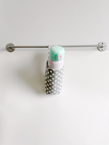 Grey Polka Dot Drink Holder
