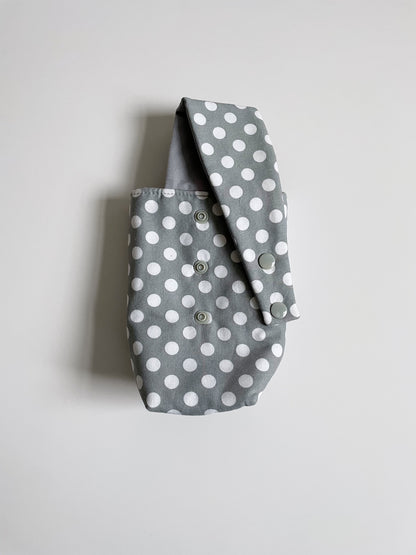 Grey Polka Dot Drink Holder