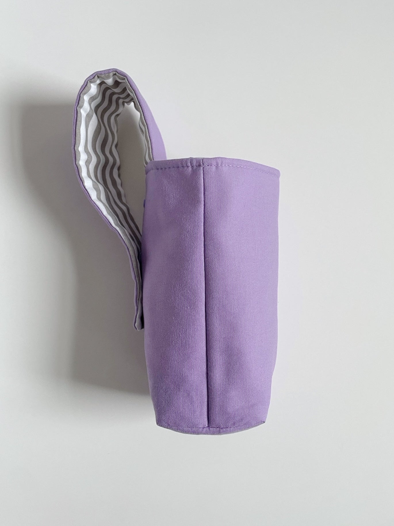 Hanging Room Storage in Pastel with Grey Striped Lining