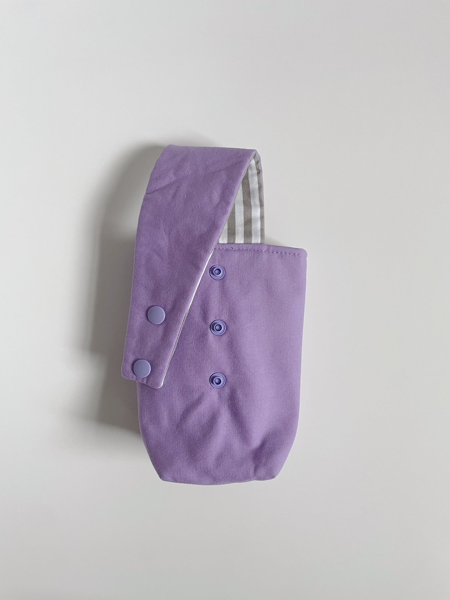 Hanging Room Storage in Pastel with Grey Striped Lining
