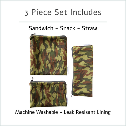 Reusable Snack Bag Set – Camping, Travel & Sports