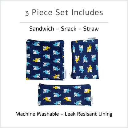 Kids Adventure Reusable Snack Bag Set