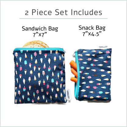 Summer Reusable Snack Bag Set