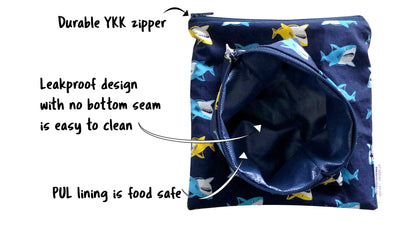 Shark Reusable Snack Bags