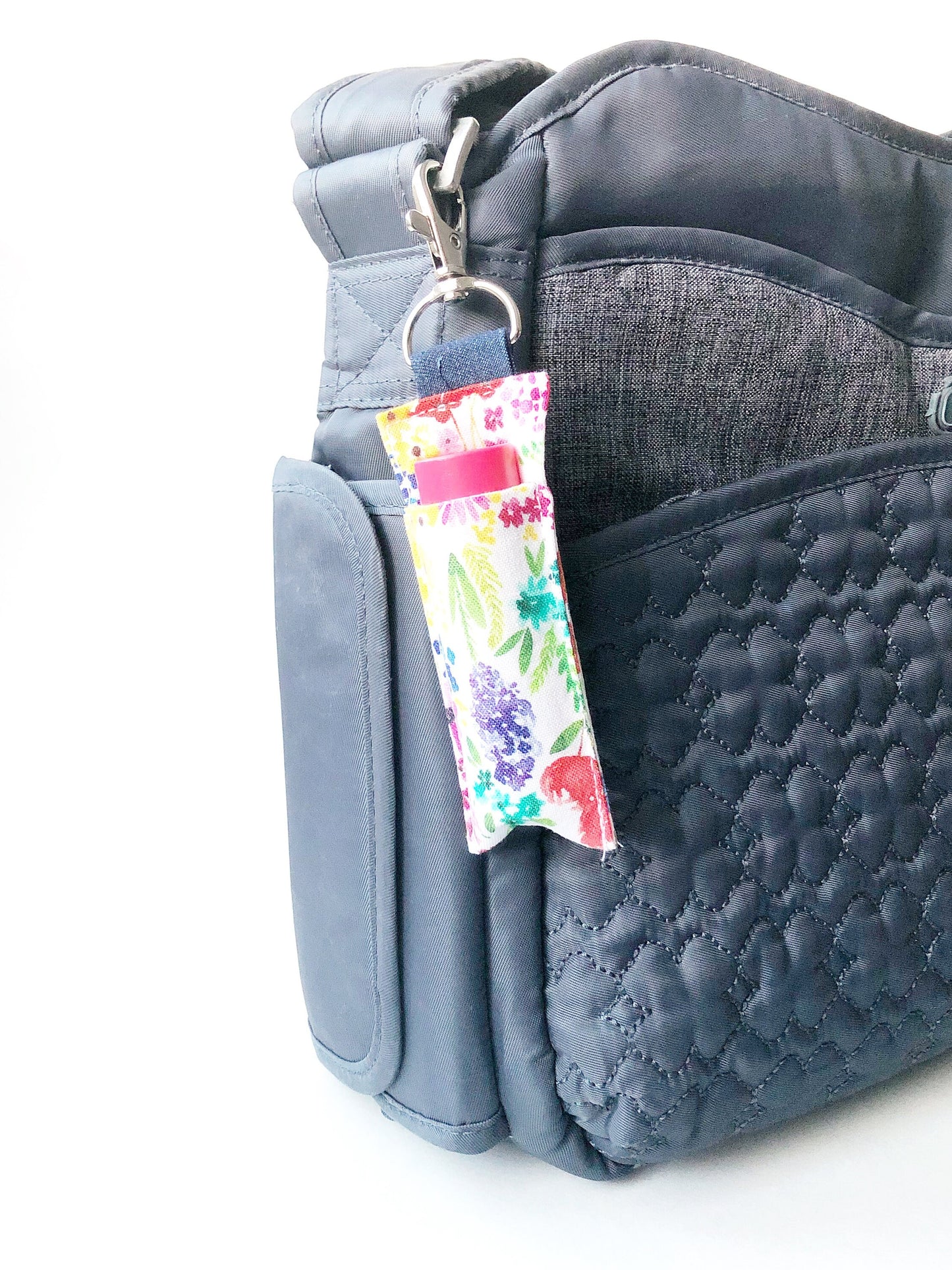 Lip Balm Holder in Wildflower Print