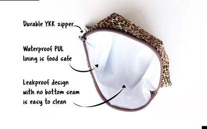 Cheetah Bag Reusable Snack Bags