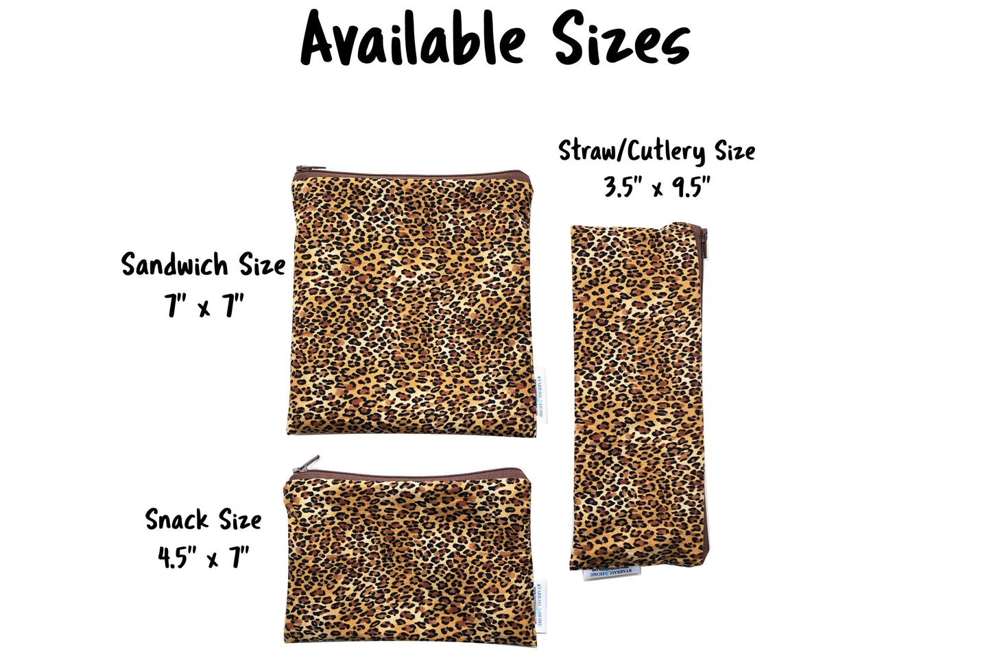 Cheetah Bag Reusable Snack Bags