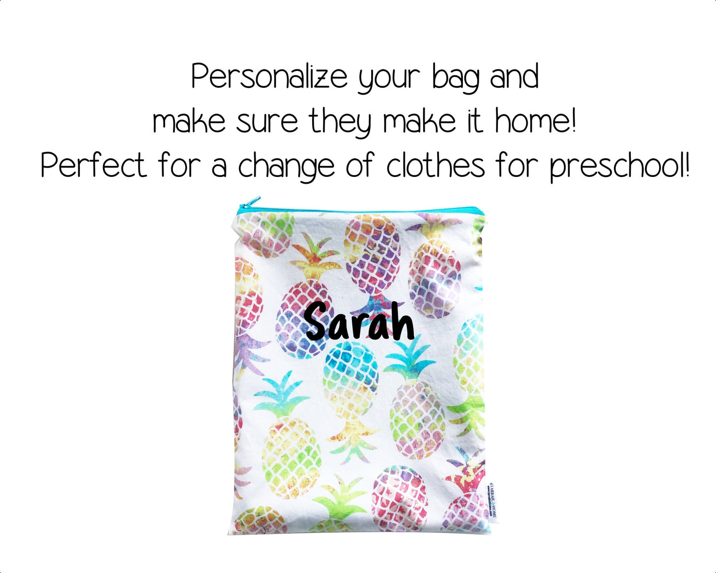 Rainbow Pineapple Wet Bag