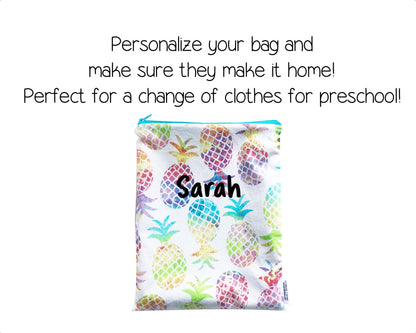 Rainbow Pineapple Wet Bag